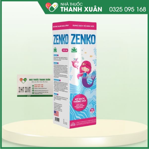 Zenko Dung dịch vệ sinh mũi trẻ em